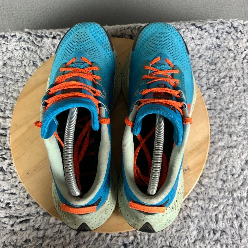 Nike Pegasus Trail 3 Men's 7 Laser Blue Habanero Red Running Sneakers DA8697-400